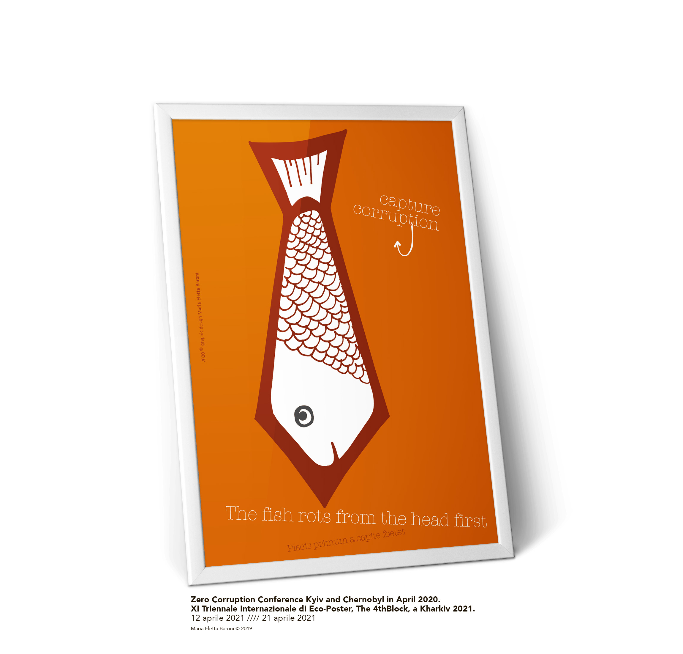 poster zero corruption - The project will resume within the XI International Triennial of Eco-Poster, The 4thBlock - in Kharkiv in April 2021.